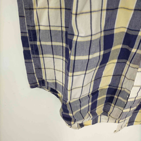 エルエルビーン L.L.Bean 90s ボックスシルエット ボタンダウン半袖チェックシャツ メンズ import:M