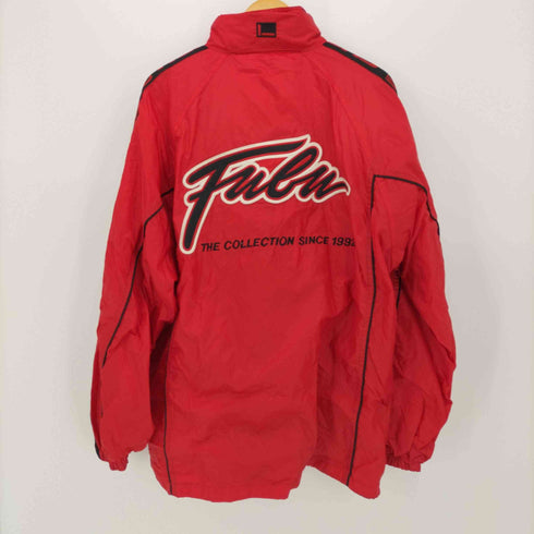 フブ FUBU 90-00S ロゴ刺繍 ライン フルジップ ナイロン ジャケット メンズ JPN:XL