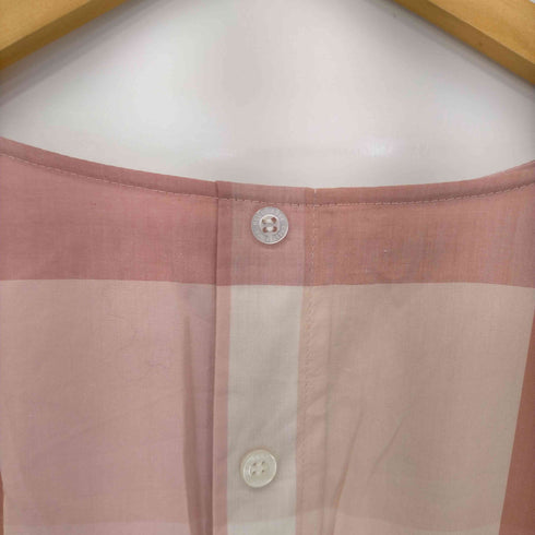 ブルーレーベルクレストブリッジ BLUE LABEL CRESTBRIDGE ウエストリボンチェックブラウス レディース JPN:36