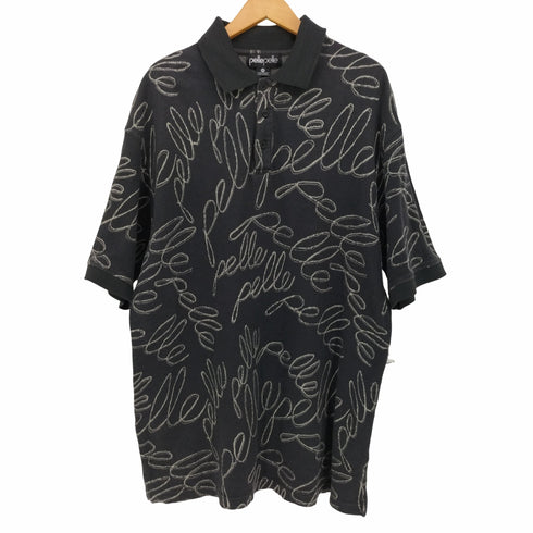 pellepelle 90-00S 総柄 S/S ポロシャツ メンズ import:XXL