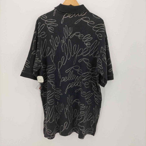 pellepelle 90-00S 総柄 S/S ポロシャツ メンズ import:XXL