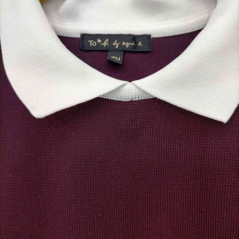 トゥービーバイアニエスベー To b. by agnes b. 襟付き ノースリーブニットワンピース レディース TU