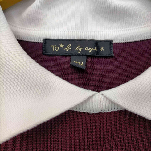 トゥービーバイアニエスベー To b. by agnes b. 襟付き ノースリーブニットワンピース レディース TU