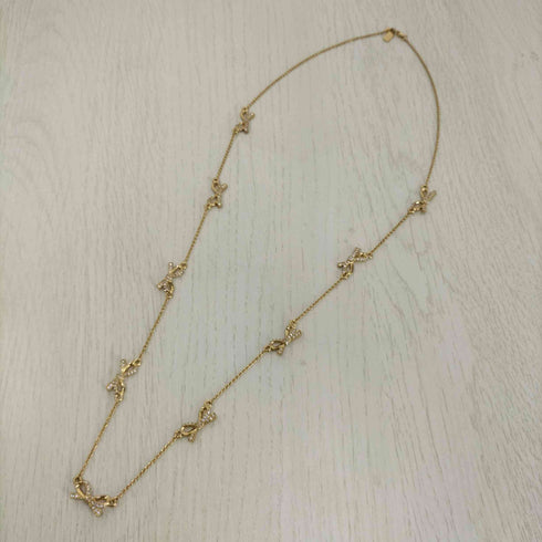 ケイトスペード Kate spade リボンモチーフ ロングネックレス レディース