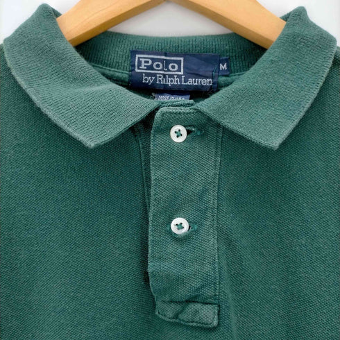 ポロバイラルフローレン Polo by RALPH LAUREN USA製 ポニー刺繍 半袖ポロシャツ メンズ import:M