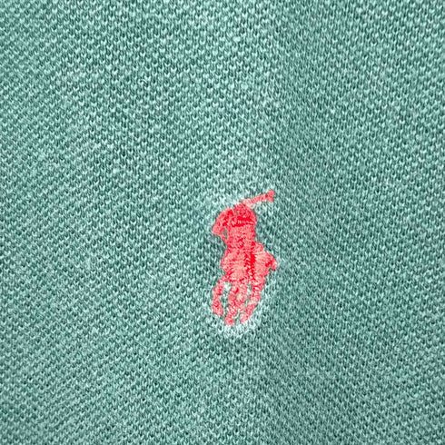 ポロバイラルフローレン Polo by RALPH LAUREN USA製 ポニー刺繍 半袖ポロシャツ メンズ import:M