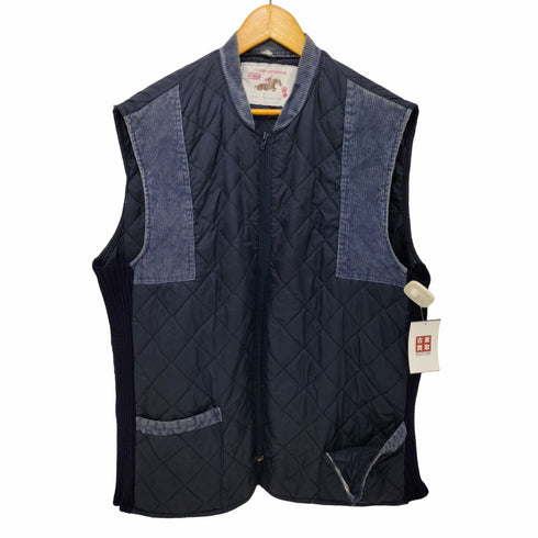 カントリーレジャーウェアー COUNTRY LEISUREWEAR 80-90s MADE IN ENGLAND コード切替 キルティングベスト メンズ