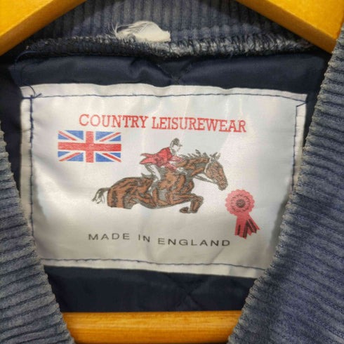カントリーレジャーウェアー COUNTRY LEISUREWEAR 80-90s MADE IN ENGLAND コード切替 キルティングベスト メンズ