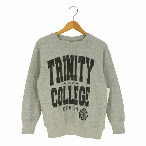 trinity college dublin フロントプリント クルーネックスウェット レディース import:XS