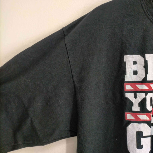 ギルダン GILDAN BRO DO YOU EVEN GIFT? フロントプリントL/S TEE メンズ JPN:XL