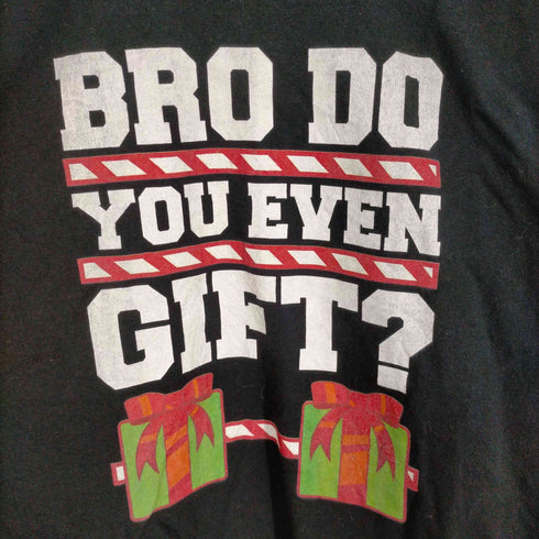 ギルダン GILDAN BRO DO YOU EVEN GIFT? フロントプリントL/S TEE メンズ JPN:XL