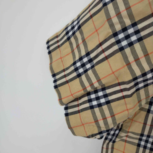 バーバリーロンドン BURBERRY LONDON ホースロゴ刺繍ノバチェックS/Sシャツ バーバリーチェック 半袖 レディース JPN:L