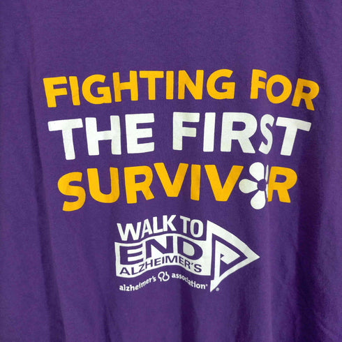 フルーツオブザルーム FRUIT OF THE LOOM FIGHTING FOR THE FIRST SURVIV R 両面プリントS/S TEE メンズ 3XL