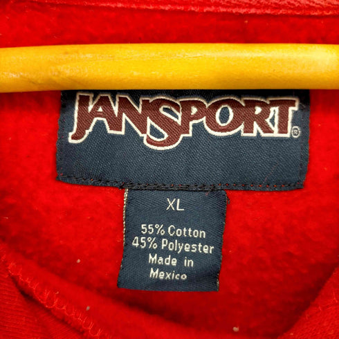 ジャンスポーツ JanSport DENISON UNIVERSITY BIG RED カレッジプリントプルーオーバーパーカー メンズ JPN:XL
