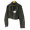 ザラ ZARA DISTRESSED FAUX LEATHER BIKER JACKET レディース XXL