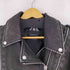 ザラ ZARA DISTRESSED FAUX LEATHER BIKER JACKET レディース XXL