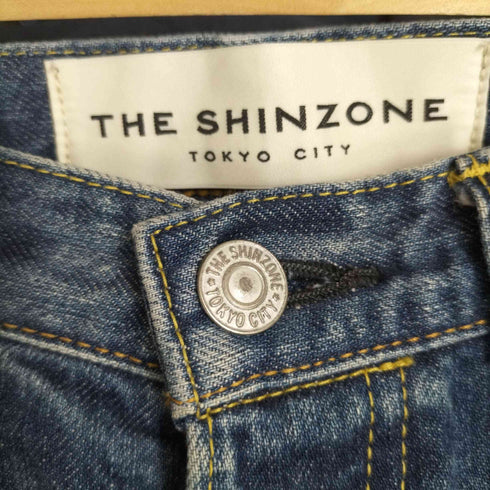 ザシンゾーン THE Shinzone STRAIGHT CUT DENIM ストレートカットオフデニム レディース 34