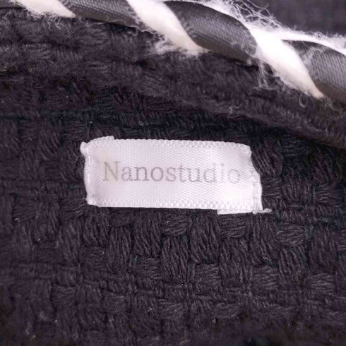 NANOSTUDIO ノーカラーニットブルゾン メンズ
