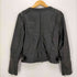 フルギ OKANDLA Y2K ノーカラー クロップド レザージャケット レディース import:M