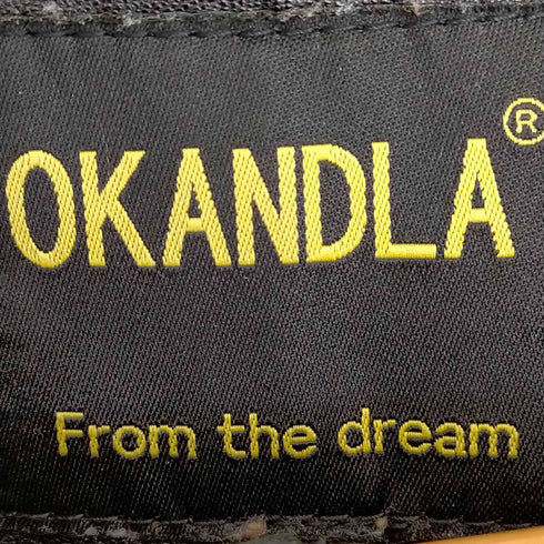 フルギ OKANDLA Y2K ノーカラー クロップド レザージャケット レディース import:M