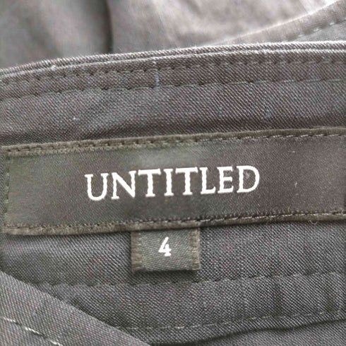 アンタイトル UNTITLED リネン混ストレッチワイドパンツ レディース JPN:4