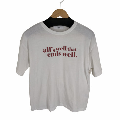 ディスコート Discoat 半袖アメリカンロゴTシャツ レディース JPN:M