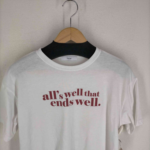 ディスコート Discoat 半袖アメリカンロゴTシャツ レディース JPN:M
