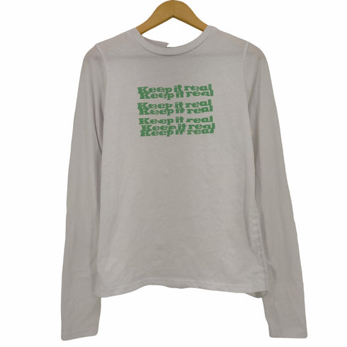 マウジー moussy SIDE GATHER LS Tシャツ レディース FREE