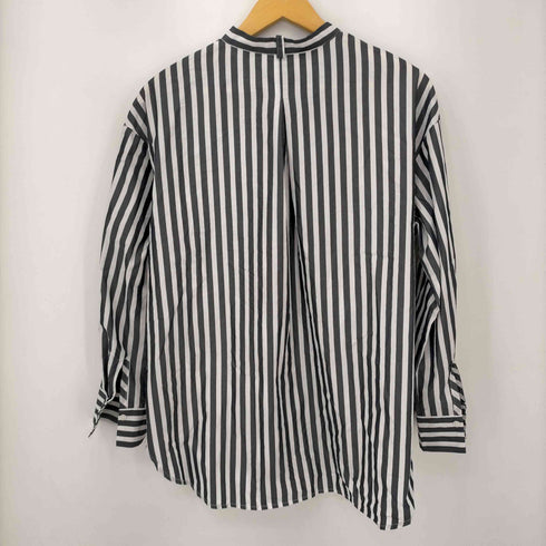 アンタイトル UNTITLED バンドカラーストライプシャツ レディース JPN:4