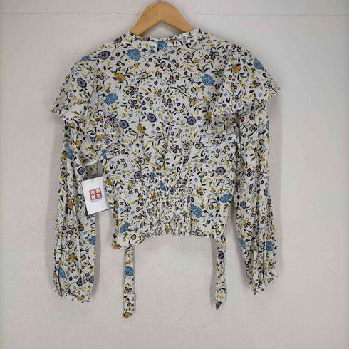 ザラ ZARA 花柄 レーヨンブラウス レディース JPN:M