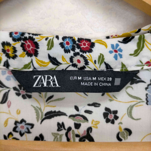 ザラ ZARA 花柄 レーヨンブラウス レディース JPN:M