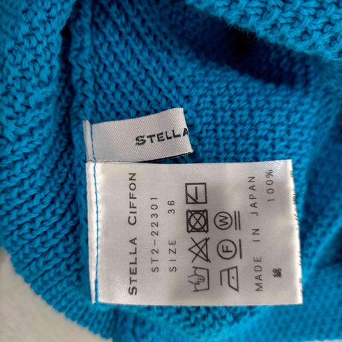 ステラシフォン STELLA CIFFON コットンニット クロップドトップス レディース JPN:36