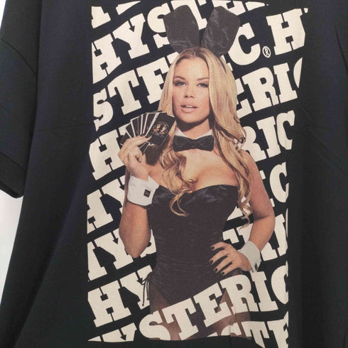 ヒステリックグラマー HYSTERIC GLAMOUR バニーガール プリント クルーネック Tシャツ メンズ FREE