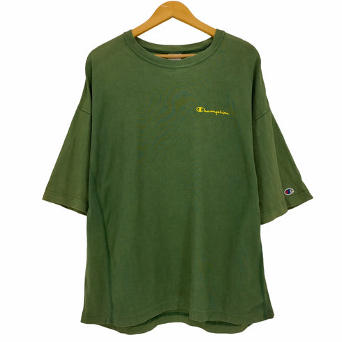 チャンピオン Champion REVERSE WEAVE リバースウィーブ ロゴ刺繍 クルーネックTシャツ メンズ JPN:M
