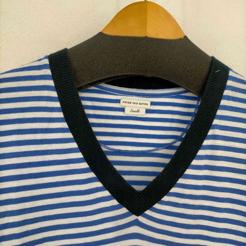 ドリスヴァンノッテン DRIES VAN NOTEN ボーダー Vネックカットソー メンズ import:S