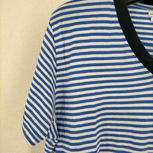 ドリスヴァンノッテン DRIES VAN NOTEN ボーダー Vネックカットソー メンズ import:S