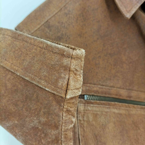 ミッシェルクランオム MICHEL KLEIN HOMME シープレザー スナップボタンシャツ メンズ FREE
