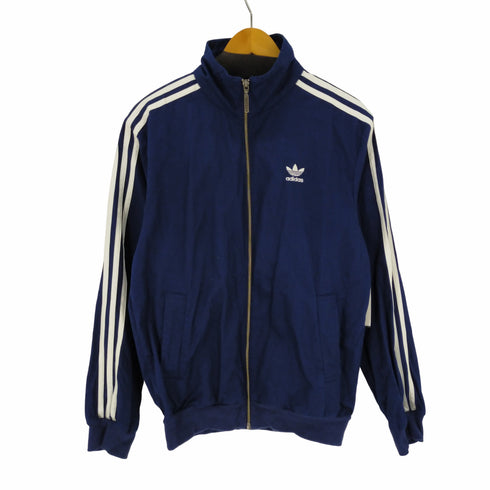 アディダス adidas ジップアップトラックジャケット トレファイルロゴ コットン ウーブンジャケット メンズ JPN:M