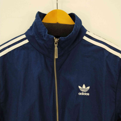 アディダス adidas ジップアップトラックジャケット トレファイルロゴ コットン ウーブンジャケット メンズ JPN:M