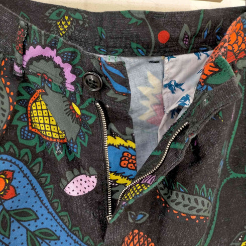 ボヘミアンズ BOHEMIANS コットンリネン ボタニカルショーツ メンズ JPN:2