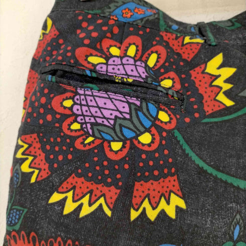 ボヘミアンズ BOHEMIANS コットンリネン ボタニカルショーツ メンズ JPN:2