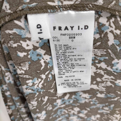 フレイアイディー FRAY I.D マジョリカプリーツワンピース レディース JPN:0