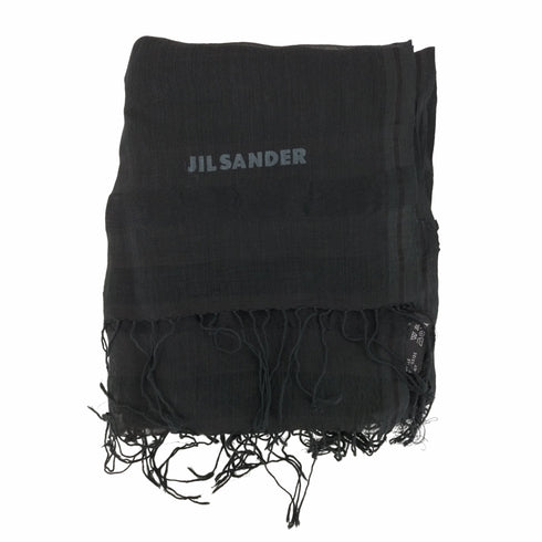 ジルサンダー JIL SANDER シルク混 フリンジストール レディース
