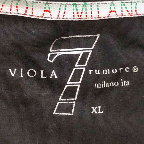 ヴィオラルモア VIOLA RUMORE プリントクルーネックTシャツ メンズ JPN:XL