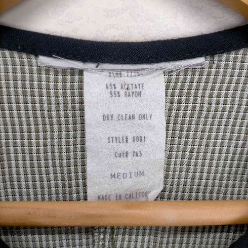 MADE IN CALIFORNIA レーヨン混ギンガムチェックシャツ レディース JPN:M