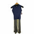 レディアゼル REDYAZEL ノースリーブニットトップス ストライプニットマーメイドスカート セットアップ レディース FREE