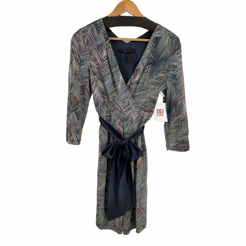 ビーシービージーマックスアズリア BCBGMAXAZRIA 背面生地切替 リボンワンピース レディース