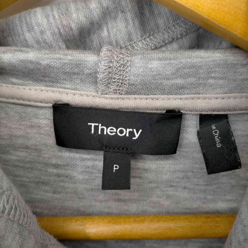 セオリー theory DROP SHOULDER HOODIE ELIO KNIT レディース P