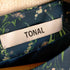 トナル TONAL バックジップ花柄ギャザーロングワンピース レディース 36