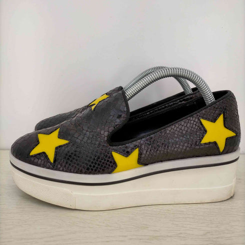 ステラマッカートニー STELLA McCARTNEY パイソン型押し スター スリッポン レディース 36